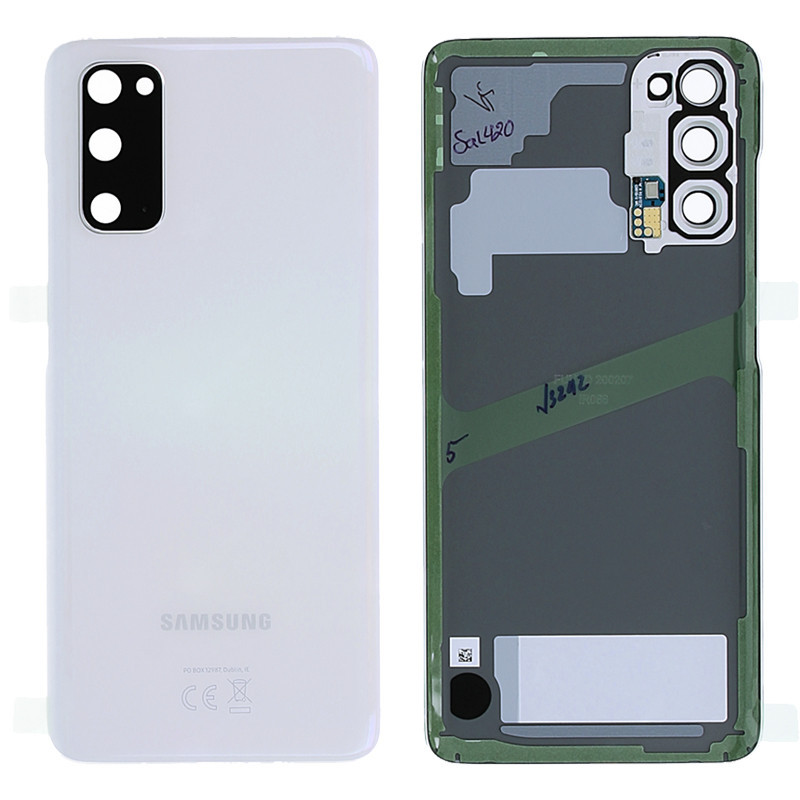 Rear Window Samsung Galaxy S20 White (Original) | Brico-Tech